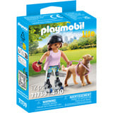PLAYMOBIL My Life Inlinerin med Retriever, Bygge legetøj 