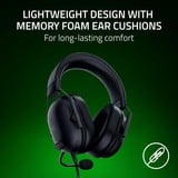 Razer Blackshark V2 X til Xbox, Gaming headset Sort