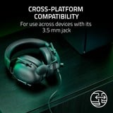 Razer Blackshark V2 X til Xbox, Gaming headset Sort