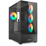 Sharkoon AK6 RGB  , Towerkabinet Sort