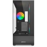 Sharkoon AK6 RGB  , Towerkabinet Sort