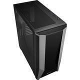 Sharkoon ELITE SHARK TG7M RGB Sort, Towerkabinet Sort, PC, Sort, ATX, EATX, micro ATX, Mini-ITX, Spil, Flere, Kabinet faner