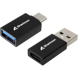 Sharkoon USB 3.2 Gen 1 Adapter OfficePal, USB-A > USB-C / USB-C > USB-A Sort