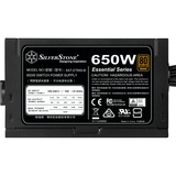 SilverStone SST-ET650-B v1.4 650W, PC strømforsyning Sort