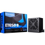 SilverStone SST-ET650-B v1.4 650W, PC strømforsyning Sort