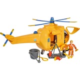 Simba Brandmand Sam - Helikopter Wallaby II , Spil køretøj Gul/Blå, Med figur