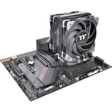 Thermaltake Toughair 510 Processor Køler 12 cm Sort, CPU køler Køler, 12 cm, 500 rpm, 2000 rpm, 23,6 dB, 58,35 kubikfod/min.