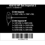 Wera 05023454001, 454/10 HF Set Imperial 2, Skruetrækker Sort/Grøn