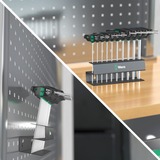 Wera 454/10 HF Sæt Imperial 2 tværgrebs-skruetrækkere + stativ, 10 dele Sort/Grøn