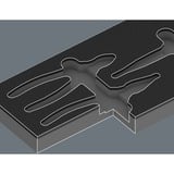 Wera Skumindsats til KNIPEX tænger sæt VDE 1, tom, Depositum Sort/grå