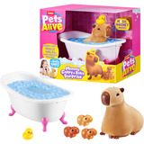 ZURU Pets Alive - Mommy Capybara and Baby Surprise, Spil figur Pets Alive Mommy Capybara and Baby Surprise, Legetøjskapivar, 3 År, Interaktiv, Klingende
