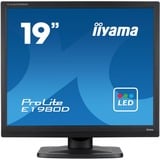 iiyama ProLite E1980D-B1 LED display 48,3 cm (19") 1280 x 1024 pixel XGA Sort, LED-skærm Sort, 48,3 cm (19"), 1280 x 1024 pixel, XGA, LED, 5 ms, Sort