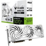 ASUS TUF Gaming TUF-RTX5070TI-O16G-BTF-WHITE NVIDIA GeForce RTX 5070 Ti 16 GB GDDR7, Grafikkort GeForce RTX 5070 Ti, 16 GB, GDDR7, 256 Bit, 7680 x 4320 pixel, PCI Express 5.0