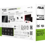 ASUS TUF Gaming TUF-RTX5070TI-O16G-BTF-WHITE NVIDIA GeForce RTX 5070 Ti 16 GB GDDR7, Grafikkort GeForce RTX 5070 Ti, 16 GB, GDDR7, 256 Bit, 7680 x 4320 pixel, PCI Express 5.0