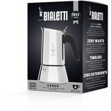 Bialetti Venus 0,3 L Sort, Rustfrit stål, Espressomaskine Sølv, 0,3 L, Sort, Rustfrit stål, 6 kopper, Rustfrit stål, Venus Induction, CE