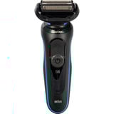 Braun Series 5 52-B1650S barbermaskine til ham Folie shaver Trimmer Blå Sort/Blå, Folie shaver, Blå, Knapper, Batteri, Lithium-Ion (Li-Ion), Indbygget batteri