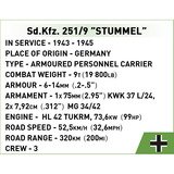 COBI Sd.Kfz. 251/9 Stummel, Bygge legetøj 