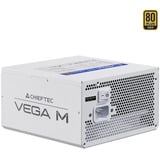 Chieftec Vega PPG-1000-CW enhed til strømforsyning 1000 W 24-pin ATX ATX Hvid, PC strømforsyning Hvid, 1000 W, 100 - 240 V, 50/60 Hz, 12 A, 100 W, 1000 W