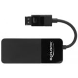 DeLOCK 87770 video-splitter DisplayPort 3x HDMI, HDMI splitter Sort, DisplayPort, 3x HDMI, 3840 x 2160 pixel, Sort, Plast, 1.4/2.2