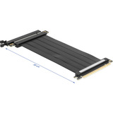 DeLOCK Riser-kort PCI Express 4.0 x16 stik til x16 slot med kabel 30 cm, Riser kort Sort
