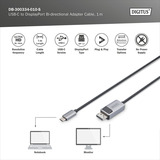 Digitus DB-300334-010-S, Kabel Sort/grå