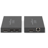 Digitus DS-55507, HDMI-udvidelse forlænger Sort