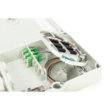 Digitus FTTH/FTTB-tilslutningshus - udstyret, OS2 12 fibre, Splejse boks grå