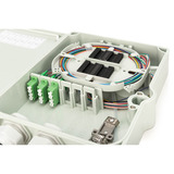 Digitus FTTH/FTTB-tilslutningshus - udstyret, OS2 12 fibre, Splejse boks grå