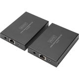 Digitus HDMI KVM IP Extender Sæt, 150 meter, HDMI-udvidelse forlænger Sort
