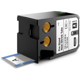 Dymo Udstansede krympeflex-etiketter, Heat shrink labels Sort på hvid, 65 stk, Sort, Termisk overførsel, Belgien, UL 224