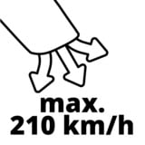 EINHELL 3433625, VENTURRO 18/210, Løvblæsere VAC/suger Rød/Sort