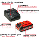 EINHELL 4326647, AXXIO 18/125, Vinkelsliber Rød/Sort