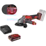 EINHELL Professionel Akku-vinkelsliber AXXIO 18/125, 18 Volt Rød/Sort
