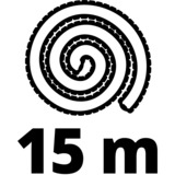 EINHELL Rensningsslange til rør, 15 meter, Rør rengørings apperat Sort