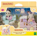 EPOCH Sylvanian Families - Forlystelsespark legetøjssæt Togtur, Bygge legetøj 