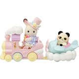 EPOCH Sylvanian Families - Forlystelsespark legetøjssæt Togtur, Bygge legetøj 