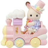 EPOCH Sylvanian Families - Forlystelsespark legetøjssæt Togtur, Bygge legetøj 