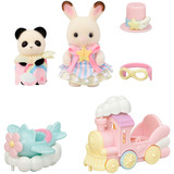 EPOCH Sylvanian Families - Forlystelsespark legetøjssæt Togtur, Bygge legetøj 