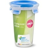 Emsa CLIP & CLOSE 508551 enhed til madopbevaring Andet Container 0,35 L Transparent 1 stk, Cup gennemsigtig/Blå, Container, Andet, 0,35 L, Transparent, Polypropylen (PP), Polypropylen (PP)/termoplastisk elastomer (TPE)