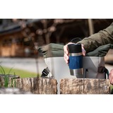 Emsa Travel Mug Compact 300 ml Blå, Rustfrit stål, Termokrus mørkeblå/rustfrit stål, Blå, Rustfrit stål, Silikone, Rustfrit stål, Polypropylen (PP), Kaffe, Te, 300 ml, 7,2 cm