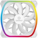 Enermax SquA RGB White Computerkabinet Ventilator 12 cm Hvid, Sag fan Hvid, Ventilator, 12 cm, 1500 rpm, 23 dB, 68,27 kubikfod/min., 115,99 m³/t