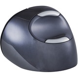 Evoluent BNEEVRDSW mus Kontor Højre hånd RF trådløst Laser 3200 dpi Sort/Sølv, Højre hånd, Vertikal design, Laser, RF trådløst, 3200 dpi, Sort