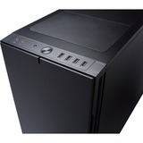 Fractal Design Define R5 Midi Tower Sort, Towerkabinet Sort, Midi Tower, PC, Sort, ATX, micro ATX, Mini-ITX, 18 cm, 44 cm