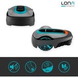 GARDENA Robotplæneklipper smart SILENO city 400m² sæt, Robot plæneklipper grå/Turkis