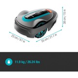 GARDENA Robotplæneklipper smart SILENO city 400m² sæt, Robot plæneklipper grå/Turkis
