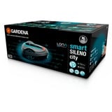 GARDENA Robotplæneklipper smart SILENO city 400m² sæt, Robot plæneklipper grå/Turkis