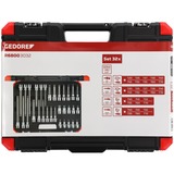 GEDORE Rød skruetrækker-topnøglesæt, 1/2" Sort/Rød
