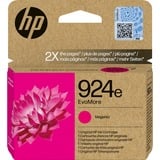HP Original 924e EvoMore-blækpatron, magenta magenta, Højt (XL) udbytte, Magenta, 1 stk, 800 Sider, Enkelt pakke