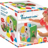 Jumbo Elephant cube motorik legetøj, Færdighedsspil Dreng/Pige, 1 År, Træ, Flerfarvet