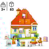 LEGO DUPLO Blueys families hus med huskespil, Bygge legetøj Byggesæt, 3 År, Plast, 83 stk, 1,72 kg
